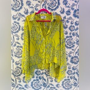 NWOT XL Sheer Bucket List Dolman Top RRP $50